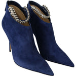 Jimmy Choo Pop Blue Crystal-Strap Heeled Boots 191714921344