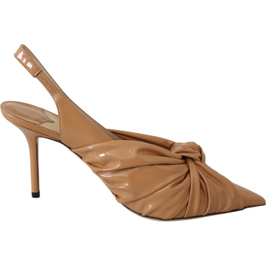 Jimmy Choo Caramel Brown Leather Annabell 85 Pumps Jimmy Choo
