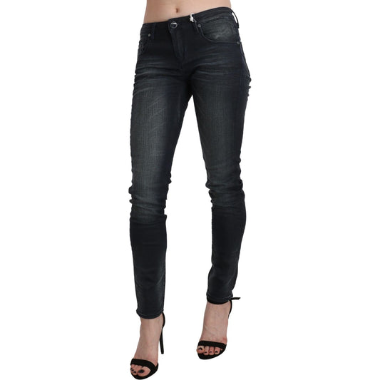 Acht Blue Washed Low Waist Skinny Denim Trouser PAN71214-27