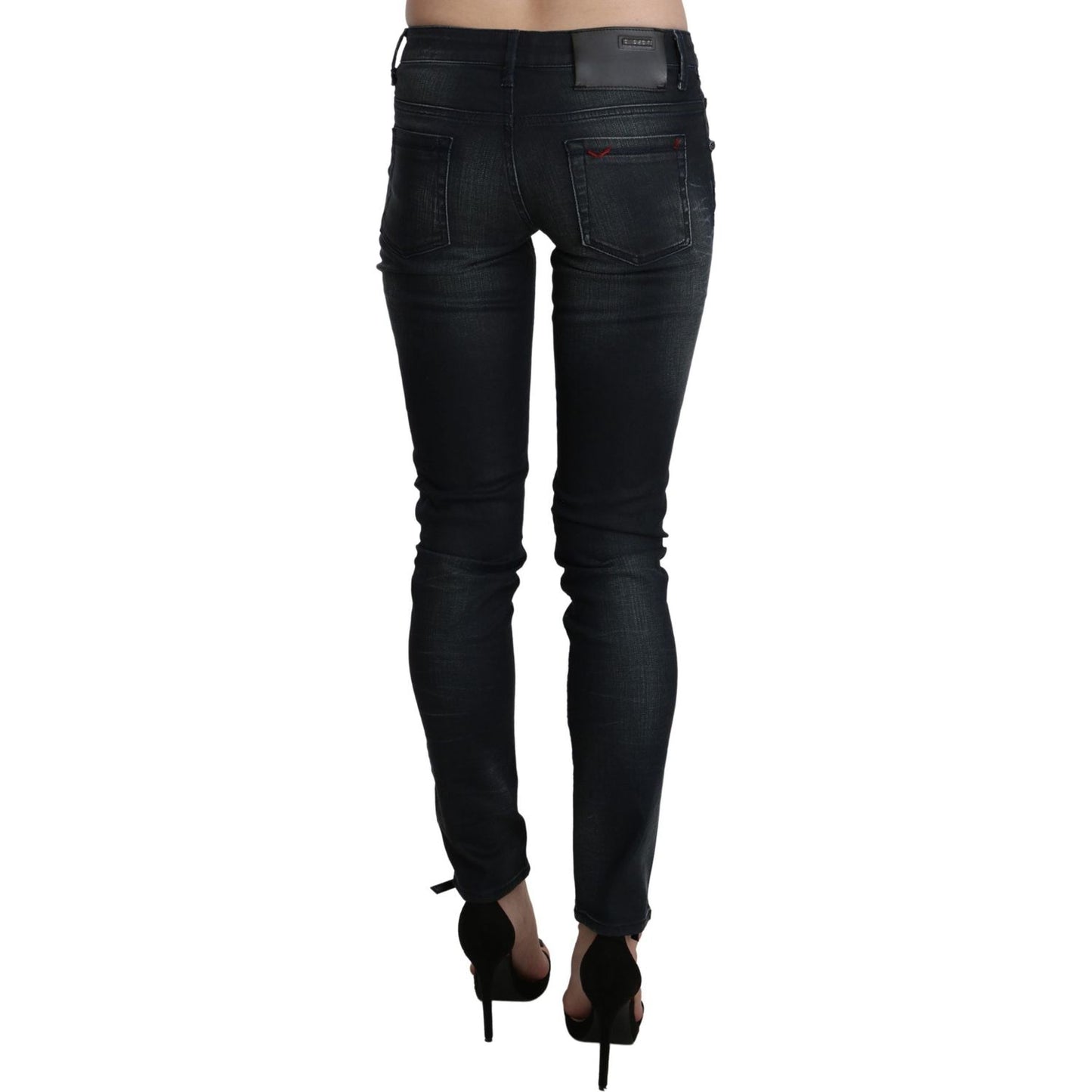 Acht Blue Washed Low Waist Skinny Denim Trouser PAN71214-27