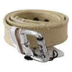 Costume National Elegant Beige Cotton Fashion Belt Belt Costume National Rosy Brown