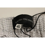 Andrea Incontri Chic White Mini Skirt - Elegant & Timeless Andrea Incontri Dark Gray