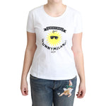 Moschino White Cotton Sunny Milano Print T-shirt TSH5066-46
