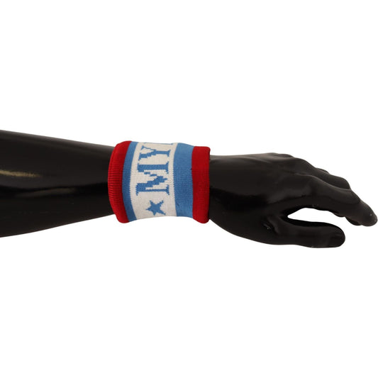 Dolce & Gabbana Multicolor King Of My Life Cashmere Wristband Dolce & Gabbana