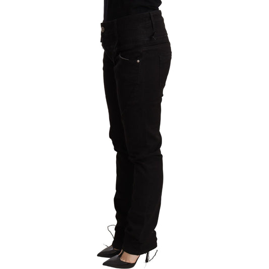 Acht Black Low Waist Skinny Denim Jeans Trouser PAN71240 -26