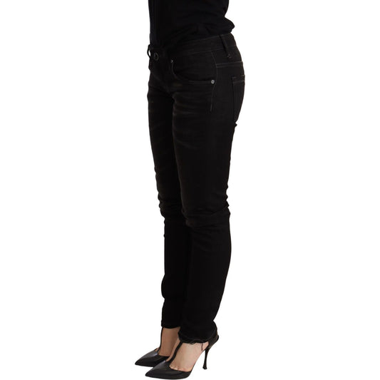 Acht Black Low Waist Skinny Denim Trouser PAN71245 -26
