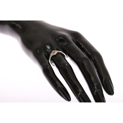 Nialaya Blue Red CZ 925 Silver Womens Clear Ring Nialaya