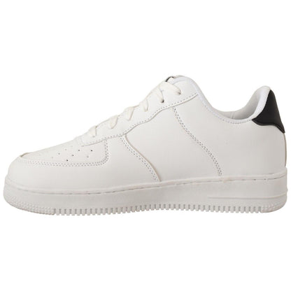 SIGNS White Leather Perforated Lace Up Sneakers Casual Men Shoes SIGNS