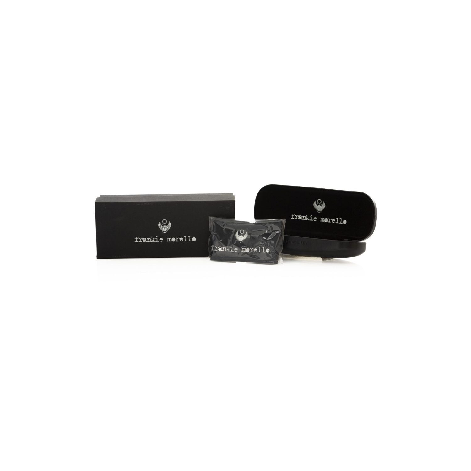 Frankie Morello Silver Metallic Fiber Men's Sunglass