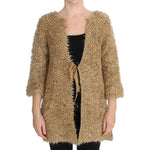 PINK MEMORIES Elegant Beige Sweatercoat Cape PINK MEMORIES Rosy Brown