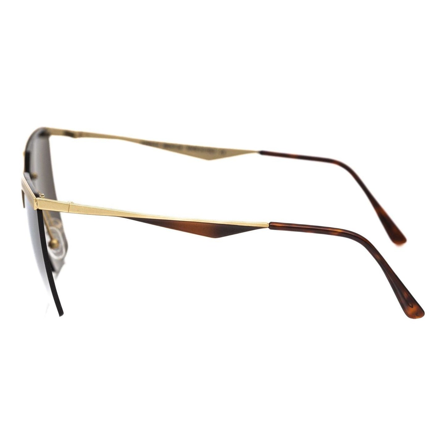 Frankie Morello Gold Metallic Fibre Women Sunglass Frankie Morello