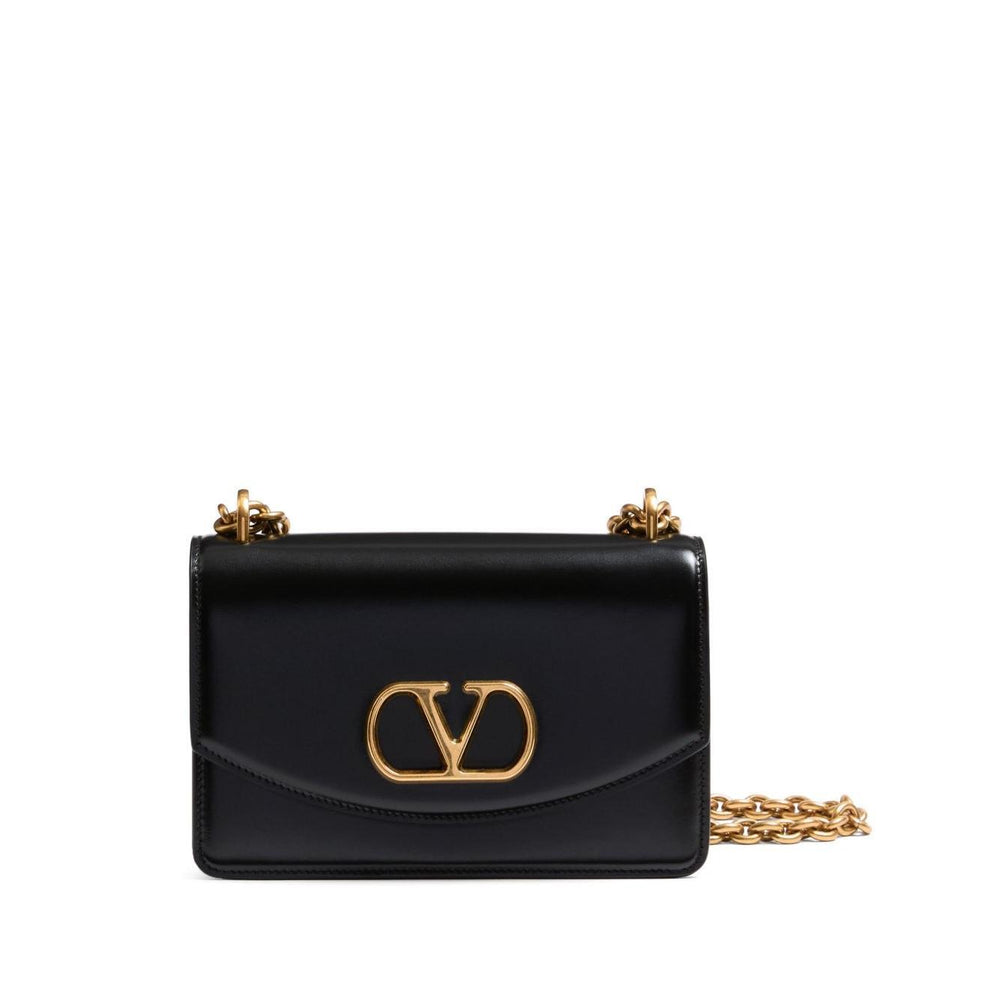Valentino Garavani Vain Small Shoulder Bag In Shiny Calfskin