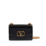 Valentino Garavani Vain Small Shoulder Bag In Shiny Calfskin