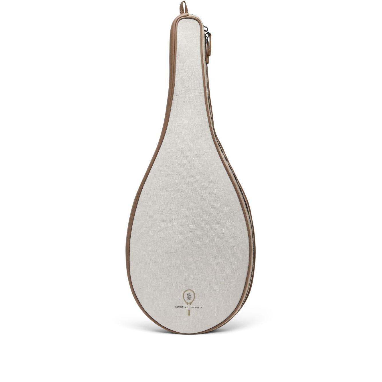 Brunello Cucinelli Canvas racket holder with logo ML858BT02C209-P25