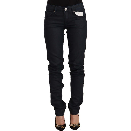 Acht Black Cotton Low Waist Slim Fit Denim Jeans 1728,67345645728,Acht,Black,Clothing,Jeans & Pants - Women - Clothing,Jeans Denim - Clothing,Material: 98% Cotton 2% Elastane,New with tags,Slim Fit Jeans - Jeans Denim - Clothing,W26 | IT40,Women,Women - C