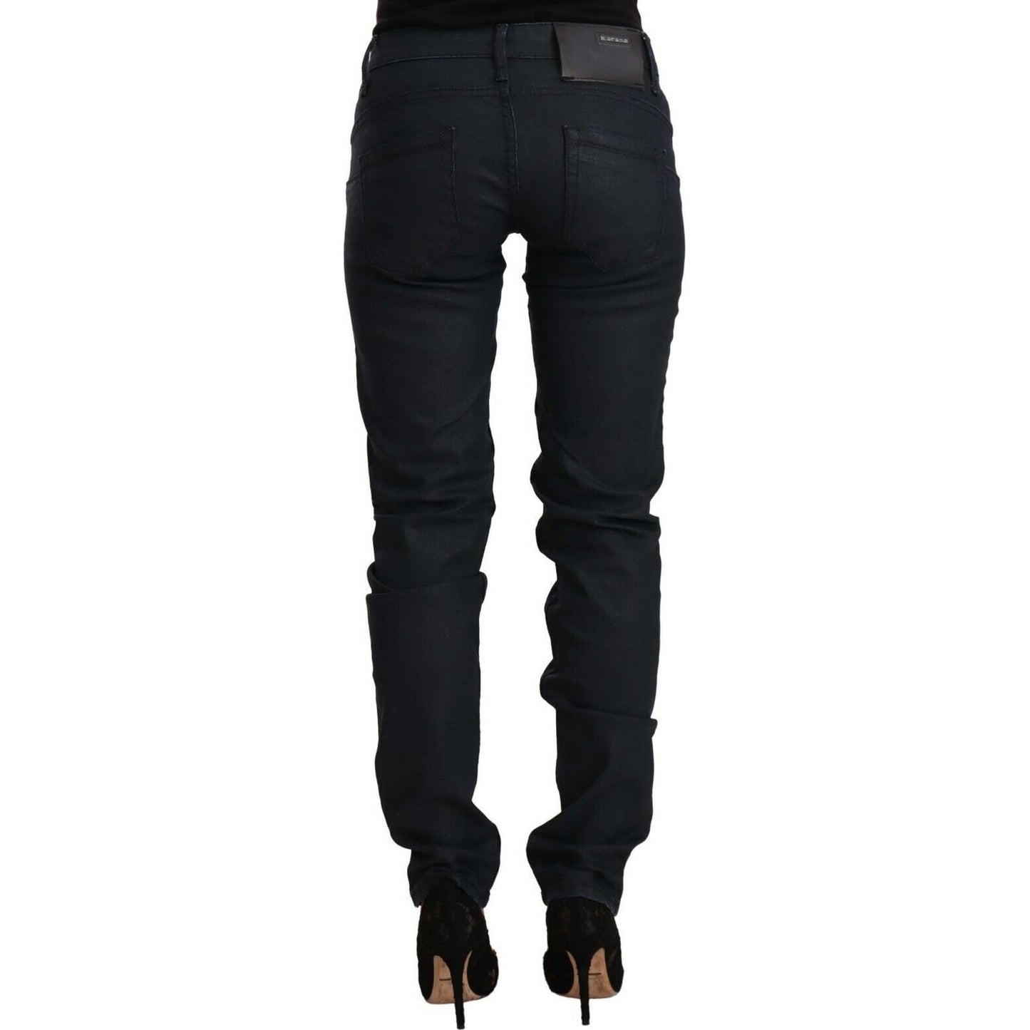 Acht Black Cotton Low Waist Slim Fit Denim Jeans PAN71191 - 26