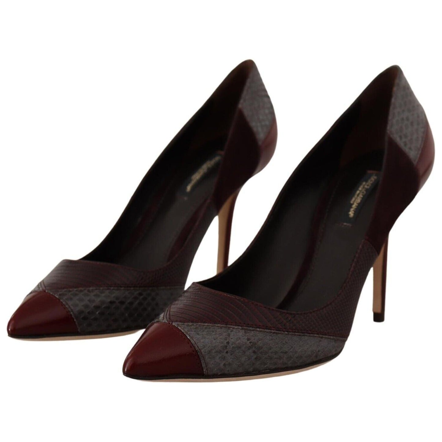 Dolce & Gabbana Multicolor Exotic Leather Heels Pumps Shoes Dolce & Gabbana