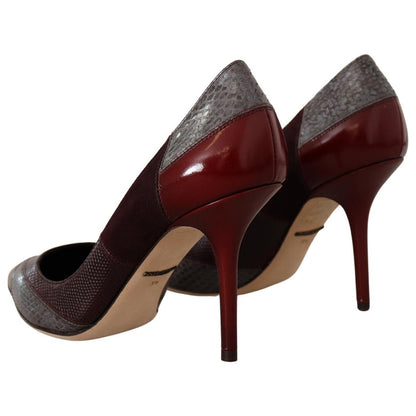 Dolce & Gabbana Multicolor Exotic Leather Heels Pumps Shoes Dolce & Gabbana