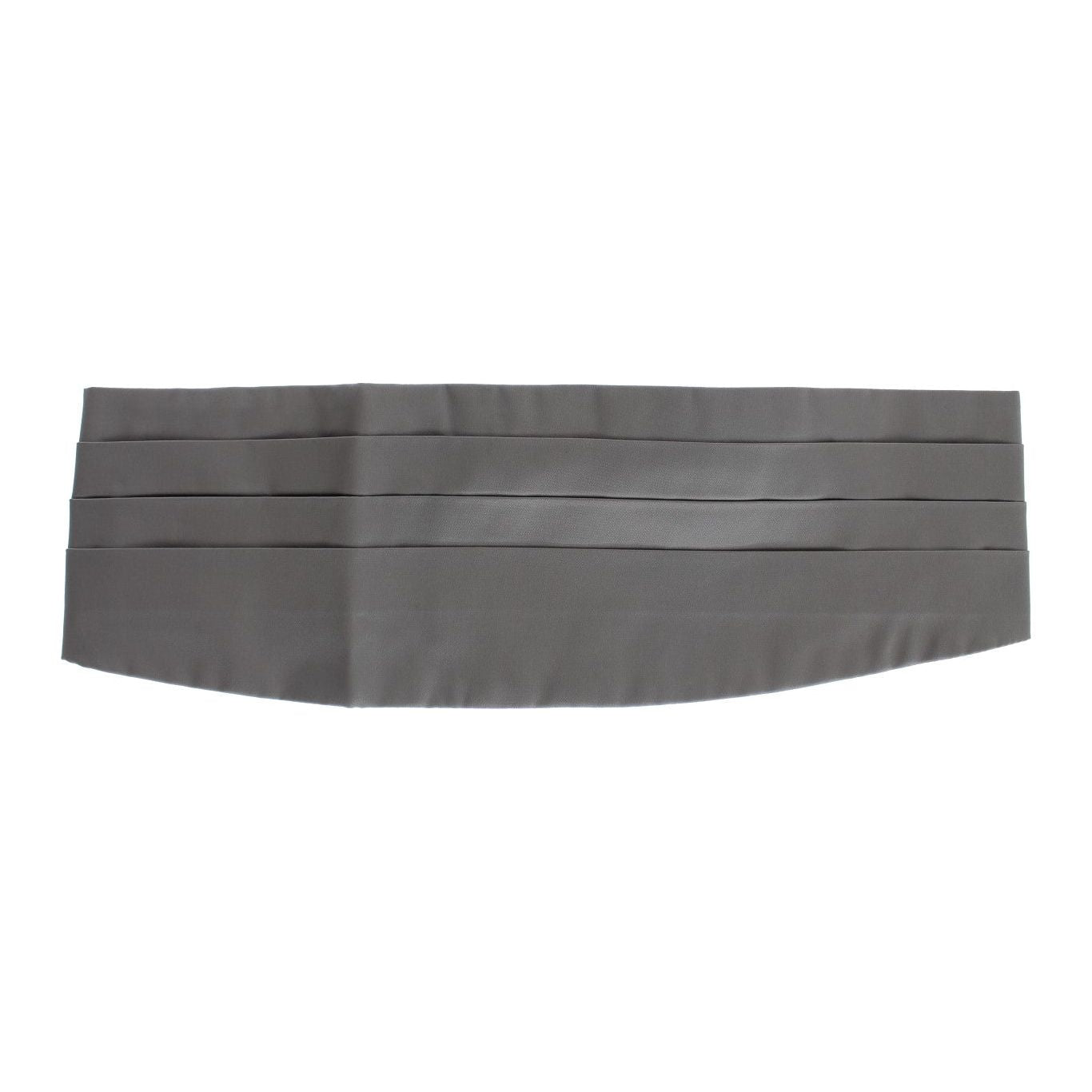 Dolce & Gabbana Gray Waist Belt Silk Cummerbund Dolce & Gabbana
