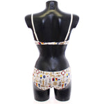 Dolce & Gabbana Elegant White Sailor Print Lingerie Set Dolce & Gabbana Light Gray