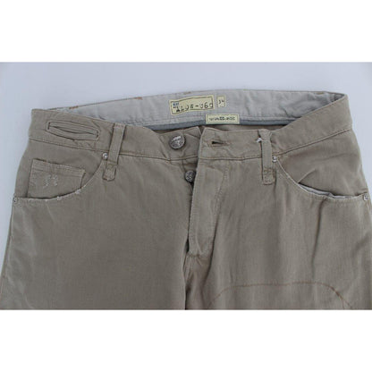 Acht Beige Cotton Patchwork Jeans 1728,67345645728,Acht,Beige,Clothing,Jeans & Pants - Men - Clothing,Jeans Denim - Clothing,Material: Cotton,Men,Men - Clothing,New with tags,Straight-Leg Jeans - Jeans Denim - Clothing,W34