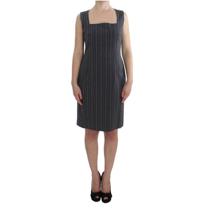 BENCIVENGA Gray Stretch Suit Sheath Dress & Blazer Set