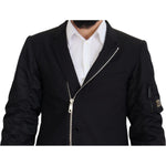 Dolce & Gabbana Elegant Black Virgin Wool Jacket Dolce & Gabbana Black