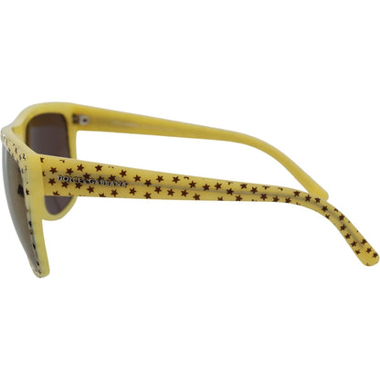 Dolce & Gabbana Yellow Stars Acetate Square Shades DG4125 Sunglasses Dolce & Gabbana