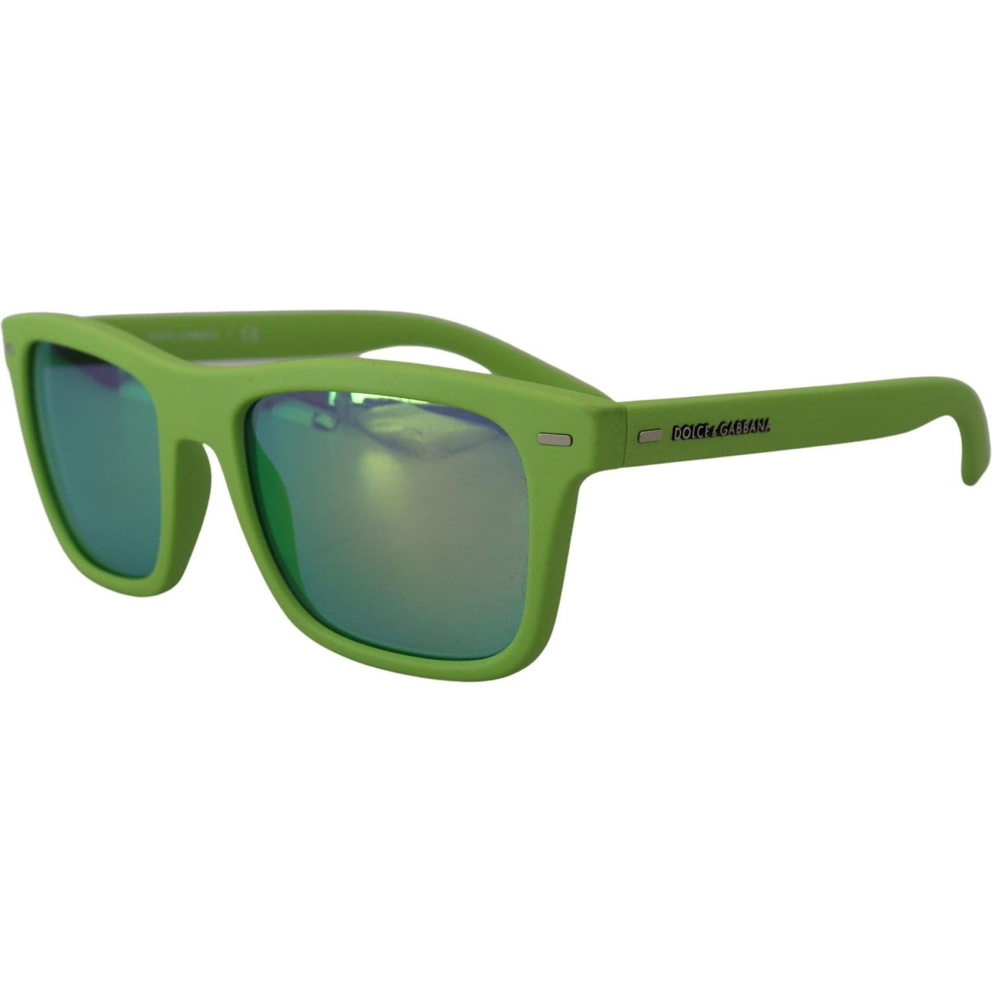 Dolce & Gabbana Green Rubber Full Rim Frame Shades DG6095 Acid Sunglasses Dolce & Gabbana
