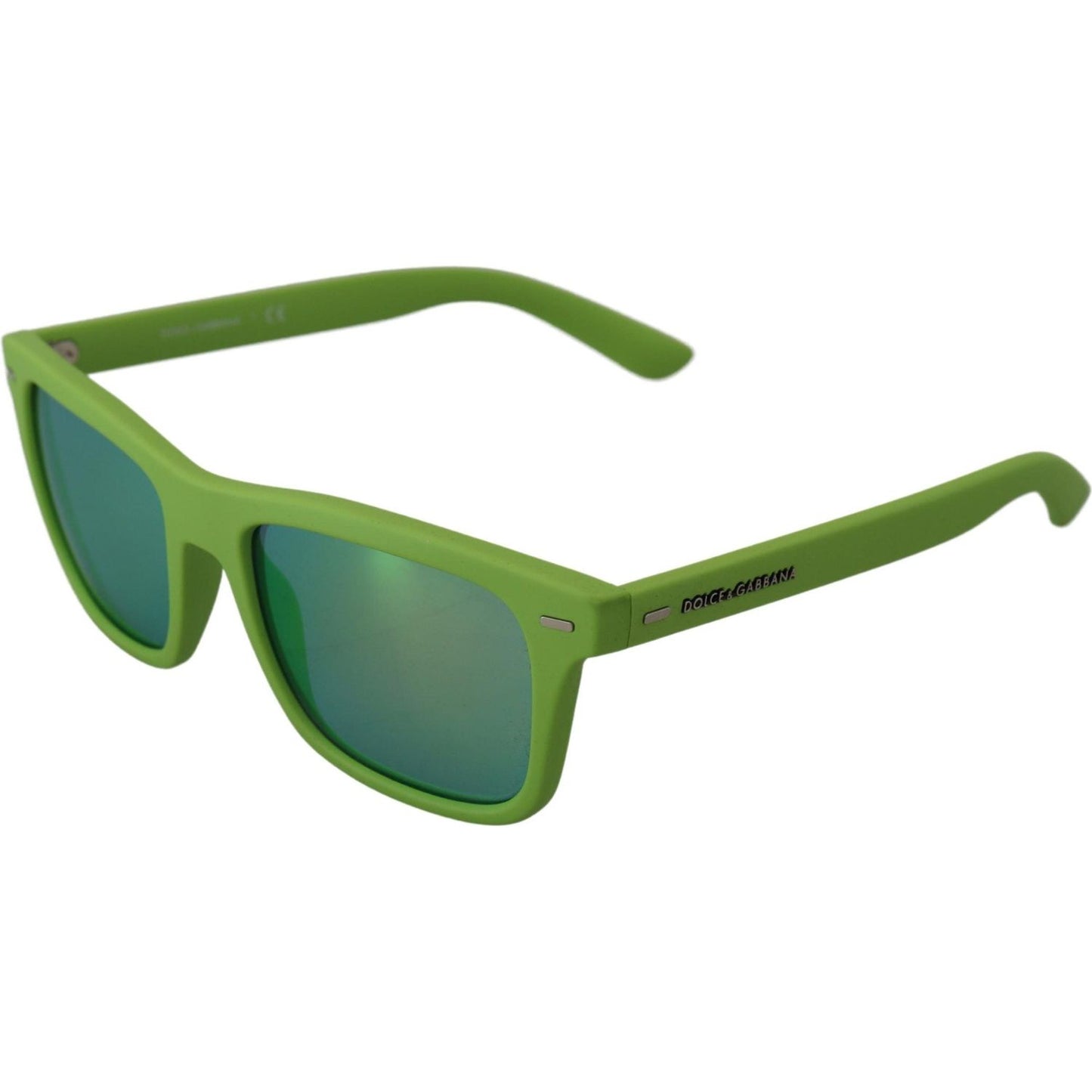 Dolce & Gabbana Green Rubber Full Rim Frame Shades DG6095 Acid Sunglasses Dolce & Gabbana