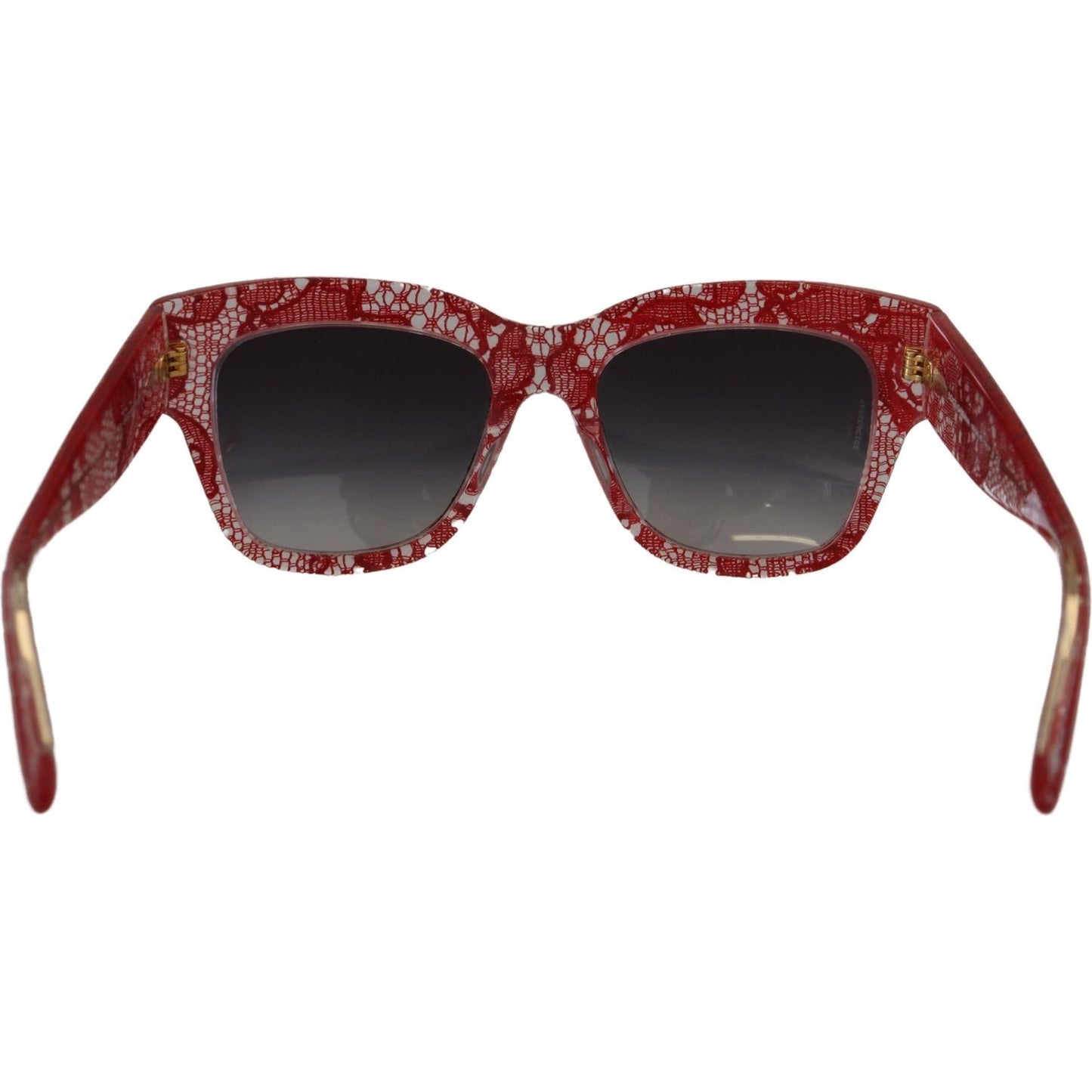 Dolce & Gabbana Red Lace Acetate Rectangle Shades DG4231Sunglasses Dolce & Gabbana