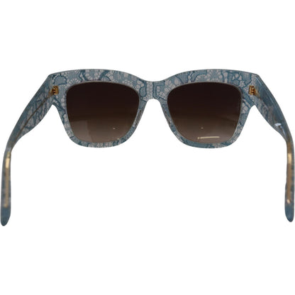 Dolce & Gabbana Blue Lace Acetate Crystal Butterfly DG4231 Sunglasses Dolce & Gabbana