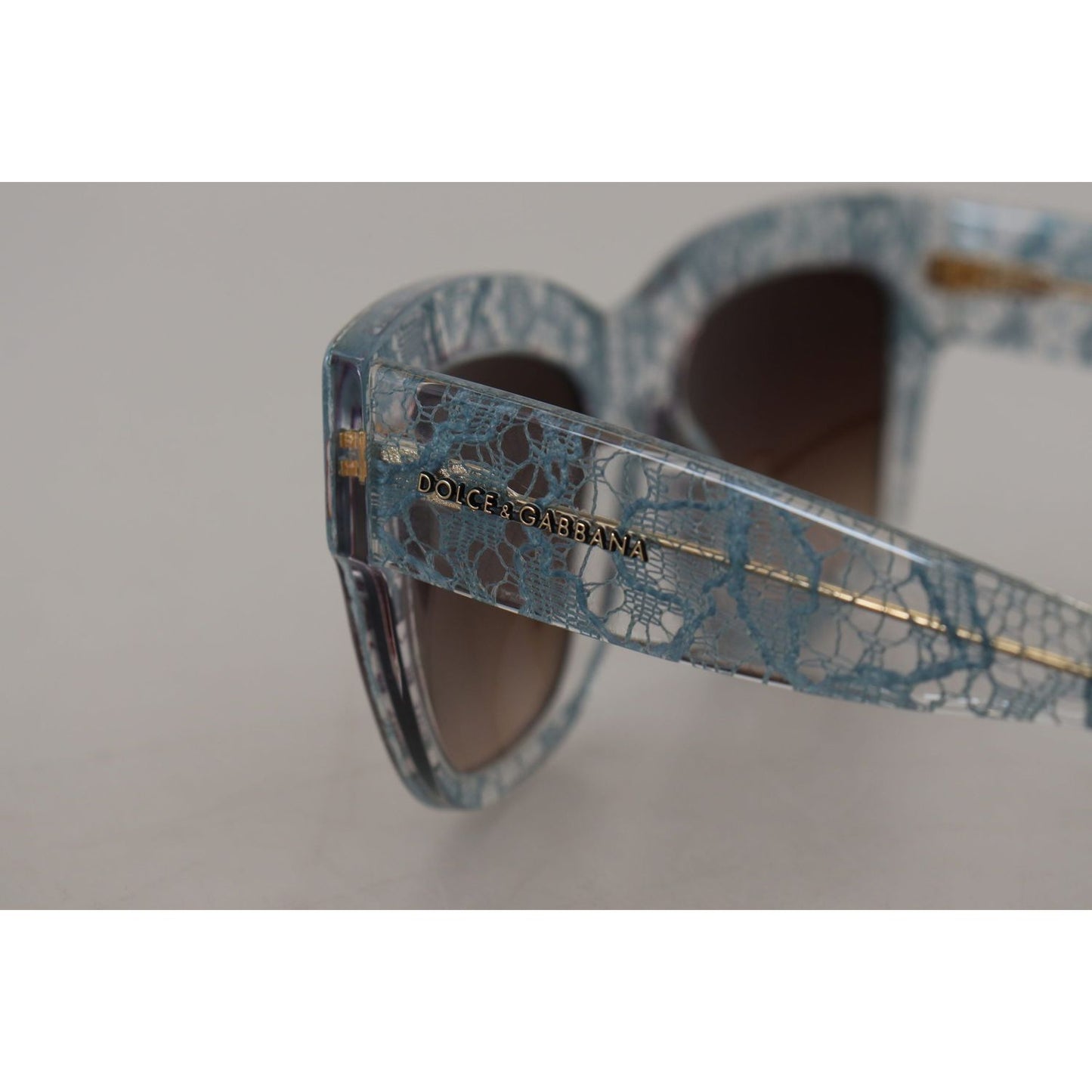 Dolce & Gabbana Blue Lace Acetate Crystal Butterfly DG4231 Sunglasses Dolce & Gabbana