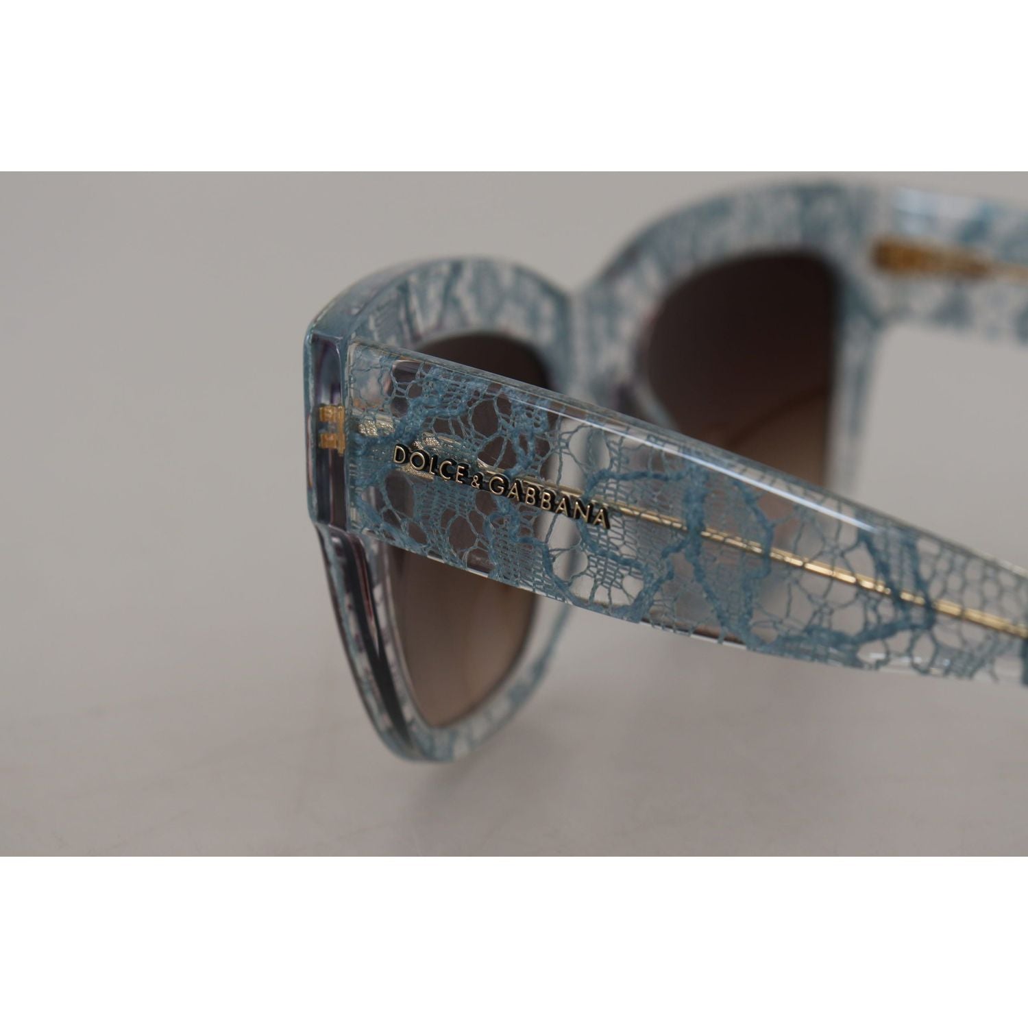 Dolce & Gabbana Blue Lace Acetate Crystal Butterfly DG4231 Sunglasses