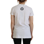 Dolce & Gabbana White Short Sleeve V-neck Cotton Top Blouse T-shirt TSH83004- 36