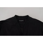 Dolce & Gabbana Elegant Black Bomber Jacket Dolce & Gabbana Black