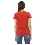 Trussardi Action Red Cotton Women T-Shirt TR-23048-XS