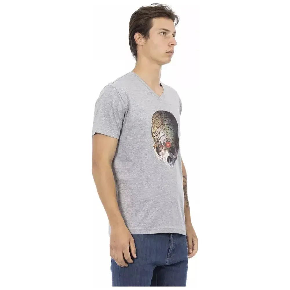 Trussardi Action Gray Cotton Men's T-Shirt