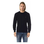 Uominitaliani Blue Wool Men Sweater UO-7827-S