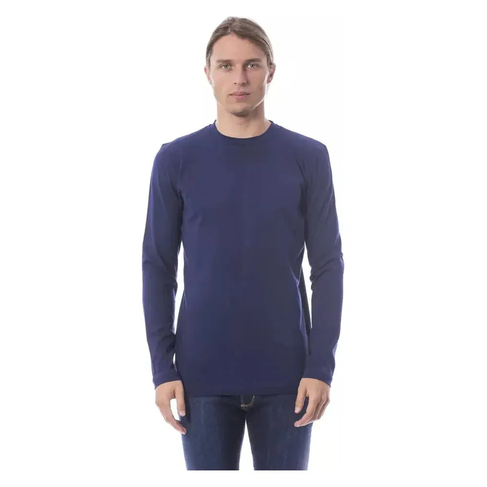 Verri Blue Cotton Men T-Shirt 1728,67345744032,Blue,Clothing,L,Long Sleeve - T-Shirts - Clothing,Men,Men - Clothing,New with tags,T-Shirts - Clothing,T-Shirts - Men - Clothing,Verri,XL,XXL