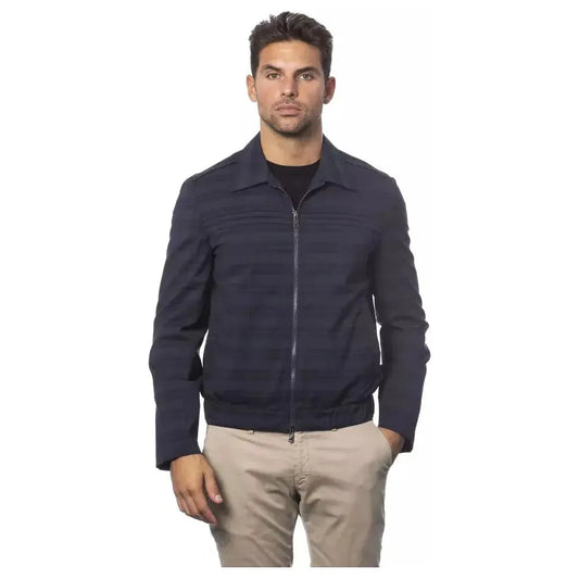 Verri Blue Wool Men Jacket VE-18320-IT52 | XL