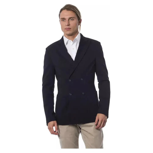 Verri Blue Viscose Men Blazer VE-18300-IT50 | L