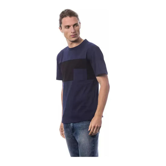 Verri Blue Cotton Men T-Shirt VE-18314-XXL