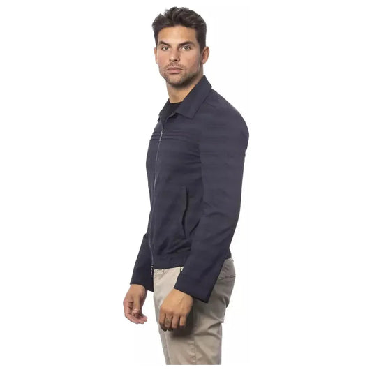 Verri Blue Wool Men Jacket VE-18320-IT52 | XL