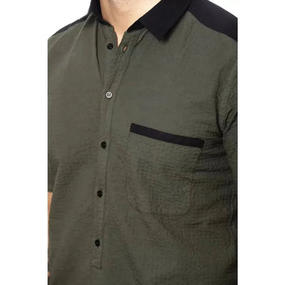 Verri Army Cotton Men Shirt