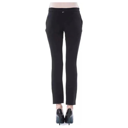 BYBLOS Black Polyester Women Pants 1728,67345744032,Black,BYBLOS,Clothing,IT38 | XS,IT40|S,Jeans & Pants - Women - Clothing,New with tags,Pants - Clothing,Skinny Pants - Pants - Clothing,Women,Women - Clothing