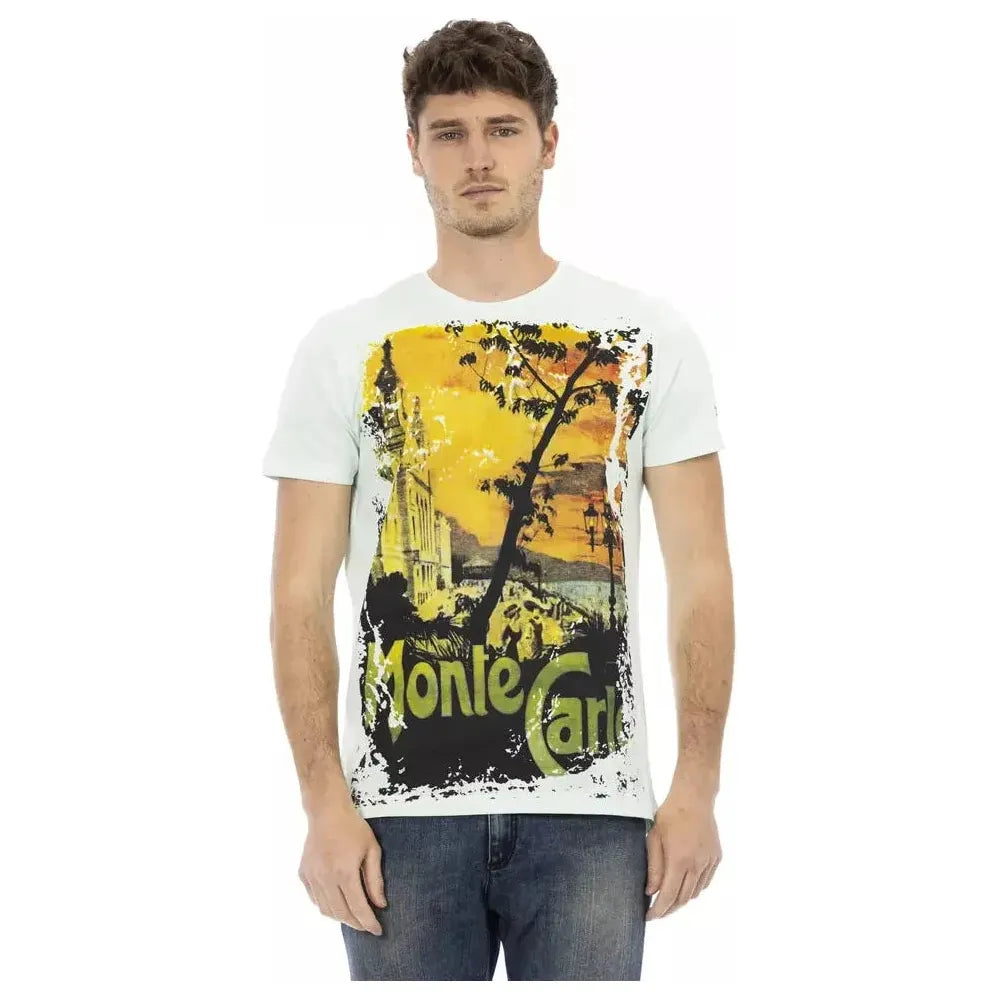 Trussardi Action "Light Blue Cotton Men's T-Shirt"
