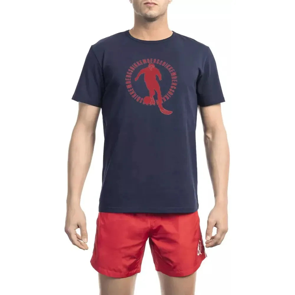 Bikkembergs Black Cotton Men T-Shirt