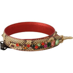 Dolce & Gabbana Elegant Beige Python Leather Bag Strap Dolce & Gabbana Sienna