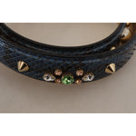 Dolce & Gabbana Elegant Leather Shoulder Bag Strap in Blue Dolce & Gabbana Rosy Brown